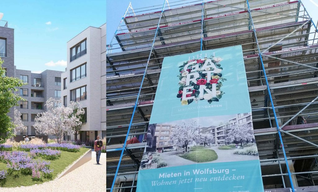 Richtfest in Wolfsburg Drei Gärten. Hummel Küchenwerk ist eingeladen.