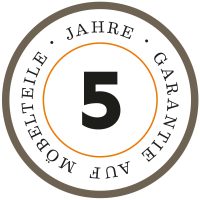 Ein Icon für die 5-Jahres-Garantie auf Küchenmöbelteile des Hummel Küchenwerks.